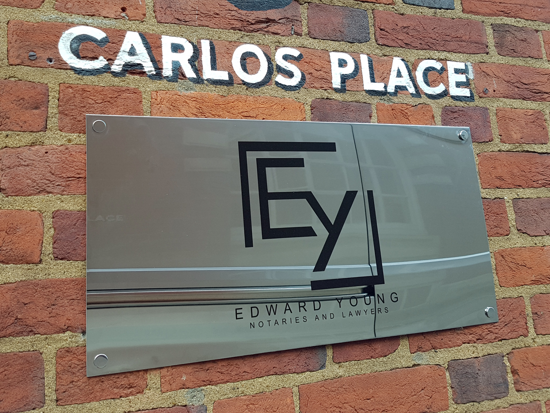 Polished Stainless Steel Signs
